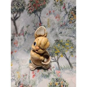 Vintage Rabbit Figurine Bunny England Pepiware Stoneware Easter